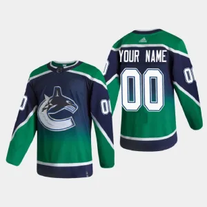 Vancouver Canucks Pelipaita Reverse Retro Authentic ( Omalla Nimellä )