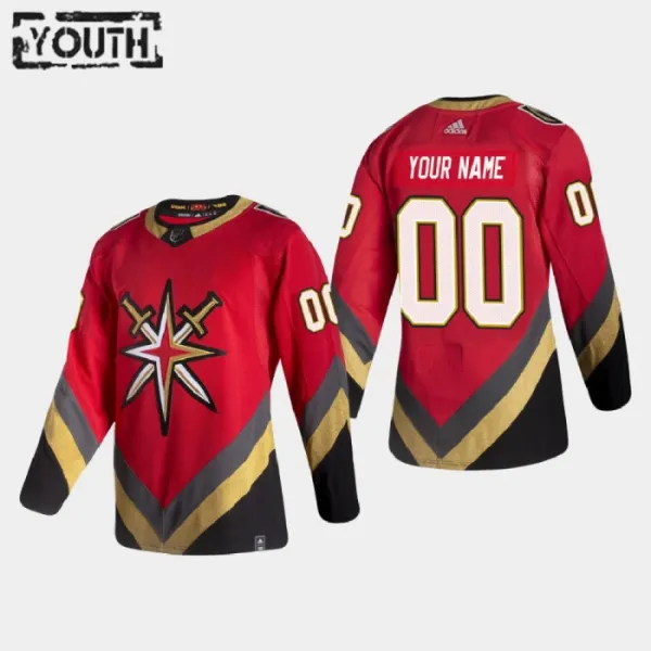 Vegas Golden Knights Lasten Pelipaita Reverse Retro Authentic ( Omalla Nimellä ) Vegas Golden Knights Lasten Pelipaita Reverse Retro Authentic ( Omalla Nimellä )