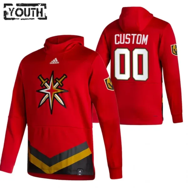 Vegas Golden Knights Lasten Pullover-Huppari Reverse Retro ( Omalla Nimellä ) Vegas Golden Knights Lasten Pullover-Huppari Reverse Retro ( Omalla Nimellä )