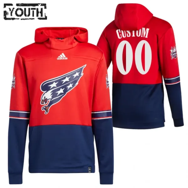 Washington Capitals Lasten Pullover-Huppari Reverse Retro ( Omalla Nimellä ) Washington Capitals Lasten Pullover-Huppari Reverse Retro ( Omalla Nimellä )