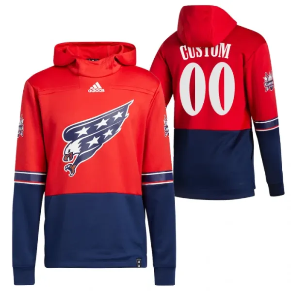 Washington Capitals Pullover-Huppari Reverse Retro ( Omalla Nimellä ) Washington Capitals Pullover-Huppari Reverse Retro ( Omalla Nimellä )