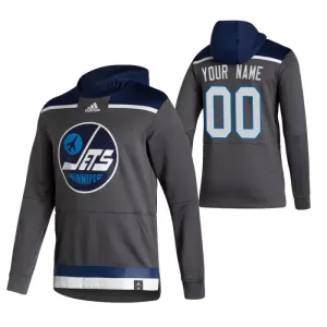 Winnipeg Jets Pullover-Huppari Reverse Retro ( Omalla Nimellä )