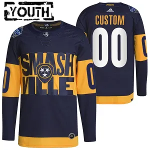 Adidas Nashville Predators Lasten Pelipaita 2022 Stadium Series Authentic ( Omalla Nimellä )