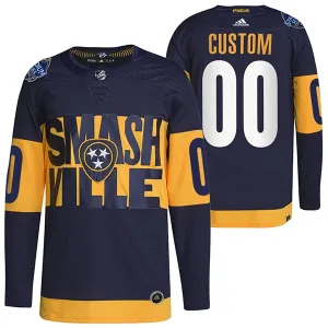 Adidas Nashville Predators Pelipaita 2022 Stadium Series Authentic ( Omalla Nimellä )