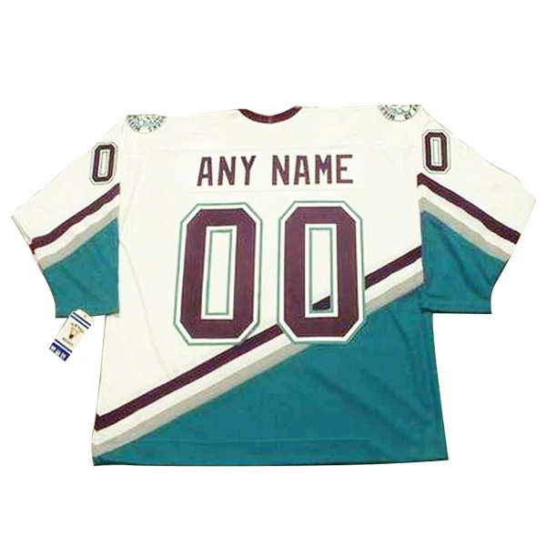 Anaheim Ducks Mighty Ducks Pelipaita CCM Throwback Authentic Valkoinen ( Omalla Nimellä ) Anaheim Ducks Mighty Ducks Pelipaita CCM Throwback Authentic Valkoinen ( Omalla Nimellä )