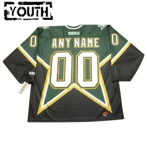 Dallas Stars Lasten Pelipaita CCM Throwback Authentic ( Omalla Nimellä )