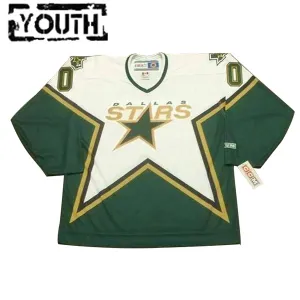 Dallas Stars Lasten Pelipaita CCM Throwback Koti Authentic ( Omalla Nimellä )
