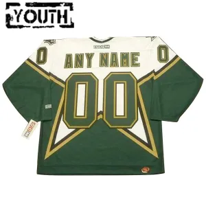 Dallas Stars Lasten Pelipaita CCM Throwback Koti Authentic ( Omalla Nimellä )