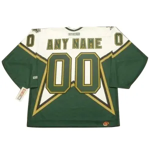 Dallas Stars Pelipaita CCM Throwback Koti Authentic ( Omalla Nimellä )