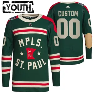 Minnesota Wild Lasten Pelipaita 2022 Winter Classic Authentic ( Omalla Nimellä ) Minnesota Wild Lasten Pelipaita 2022 Winter Classic Authentic ( Omalla Nimellä )