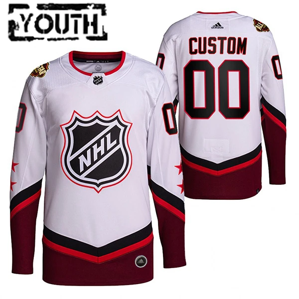 NHL Lasten Pelipaita All Star 2022 Authentic Valkoinen ( Omalla Nimellä ) NHL Lasten Pelipaita All Star 2022 Authentic Valkoinen ( Omalla Nimellä )