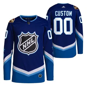 NHL Pelipaita All Star 2022 Authentic Sininen ( Omalla Nimellä )
