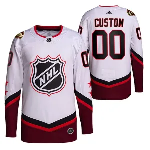 NHL Pelipaita All Star 2022 Authentic Valkoinen ( Omalla Nimellä )