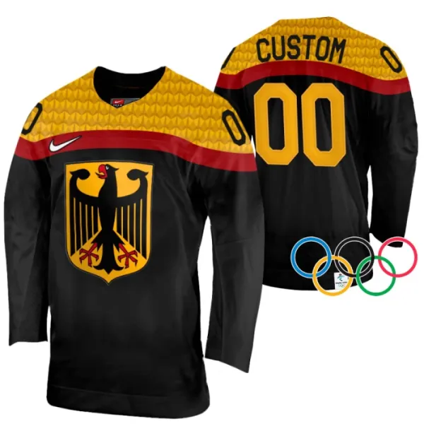 Saksa Pelipaita 2022 Authentic Musta ( Omalla Nimellä )