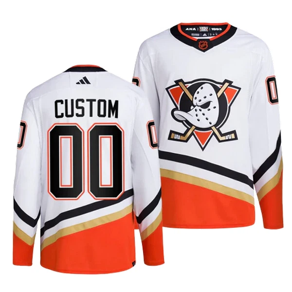 Adidas Anaheim Ducks Pelipaita 2022-2023 Reverse Retro 2.0 Authentic Valkoinen ( Omalla Nimellä ) Adidas Anaheim Ducks Pelipaita 2022-2023 Reverse Retro 2.0 Authentic Valkoinen ( Omalla Nimellä )