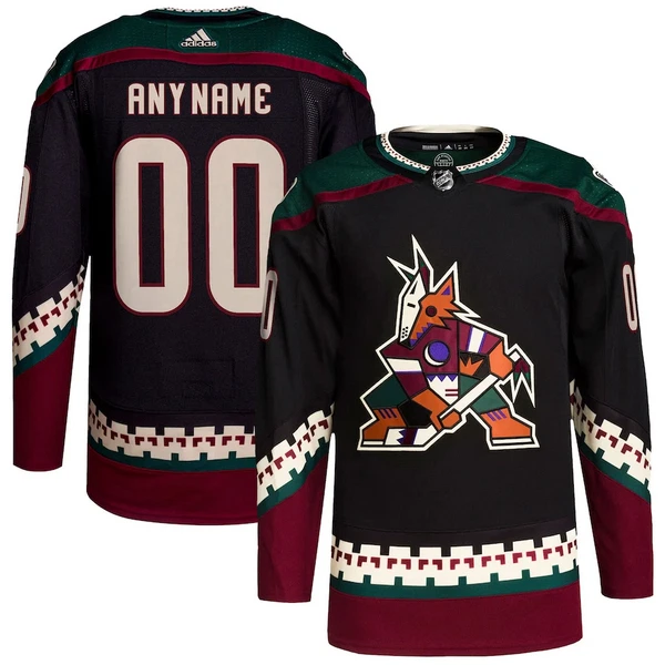 Adidas Arizona Coyotes Pelipaita Authentic Musta ( Omalla Nimellä ) Adidas Arizona Coyotes Pelipaita Authentic Musta ( Omalla Nimellä )