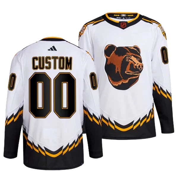 Adidas Boston Bruins Pelipaita 2022-2023 Reverse Retro 2.0 Authentic Valkoinen ( Omalla Nimellä ) Adidas Boston Bruins Pelipaita 2022-2023 Reverse Retro 2.0 Authentic Valkoinen ( Omalla Nimellä )