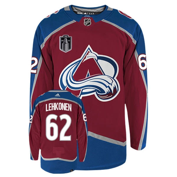 Adidas Colorado Avalanche Arturri Lehkonen 62 Pelipaita Stanley Cup 2022 Authentic