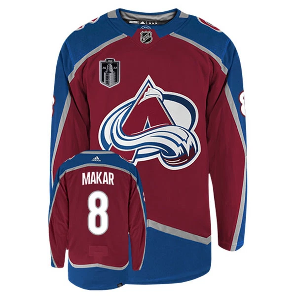 Adidas Colorado Avalanche Cale Makar 8 Pelipaita Stanley Cup 2022 Authentic