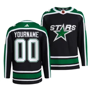 Adidas Dallas Stars Pelipaita 2022-2023 Reverse Retro 2.0 Authentic Musta ( Omalla Nimellä )