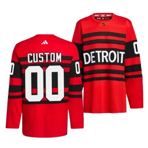Adidas Detroit Red Wings Pelipaita 2022-2023 Reverse Retro 2.0 Authentic Punainen ( Omalla Nimellä )