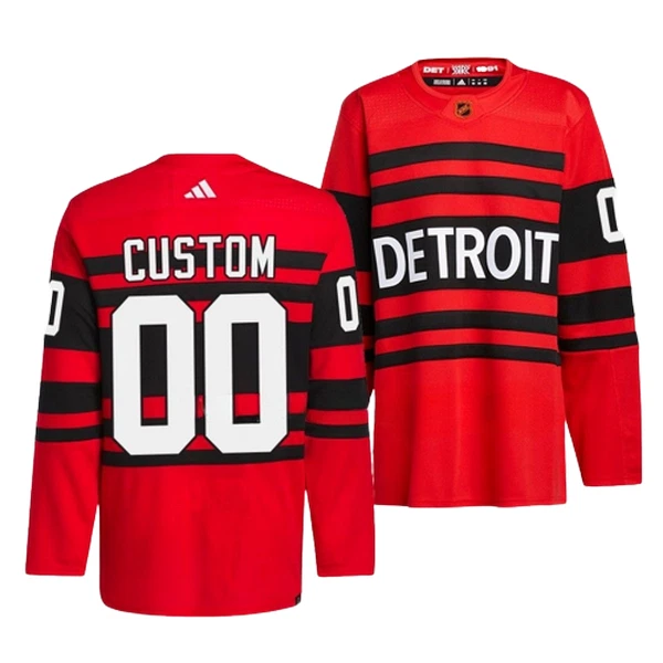 Adidas Detroit Red Wings Pelipaita 2022-2023 Reverse Retro 2.0 Authentic Punainen ( Omalla Nimellä ) Adidas Detroit Red Wings Pelipaita 2022-2023 Reverse Retro 2.0 Authentic Punainen ( Omalla Nimellä )
