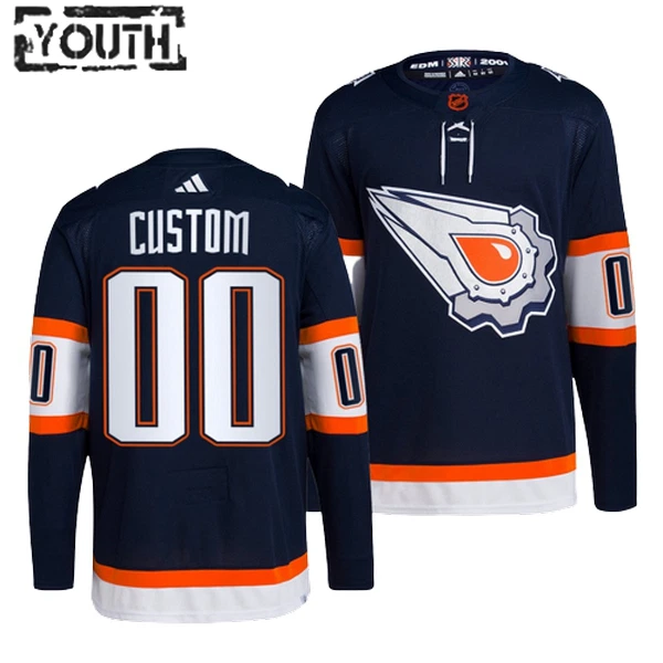Adidas Edmonton Oilers Lasten Pelipaita 2022-2023 Reverse Retro 2.0 Authentic Navy ( Omalla Nimellä ) Adidas Edmonton Oilers Lasten Pelipaita 2022-2023 Reverse Retro 2.0 Authentic Navy ( Omalla Nimellä )