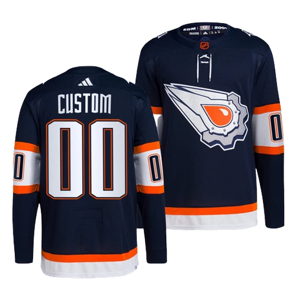 Adidas Edmonton Oilers Pelipaita 2022-2023 Reverse Retro 2.0 Authentic Navy ( Omalla Nimellä ) Adidas Edmonton Oilers Pelipaita 2022-2023 Reverse Retro 2.0 Authentic Navy ( Omalla Nimellä )