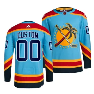 Adidas Florida Panthers Pelipaita 2022-2023 Reverse Retro 2.0 Authentic Sininen ( Omalla Nimellä )