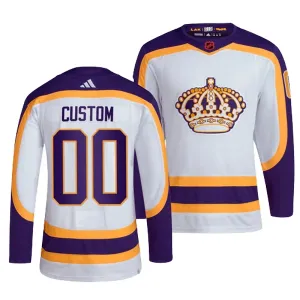Adidas Los Angeles Kings Pelipaita 2022-2023 Reverse Retro 2.0 Authentic Valkoinen ( Omalla Nimellä )