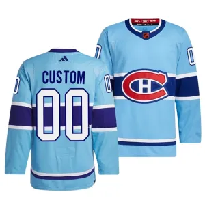 Adidas Montreal Canadiens Pelipaita 2022-2023 Reverse Retro 2.0 Authentic Sininen ( Omalla Nimellä )
