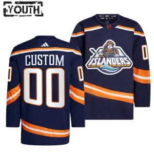 Adidas New York Islanders Lasten Pelipaita 2022-2023 Reverse Retro 2.0 Authentic Navy ( Omalla Nimellä )