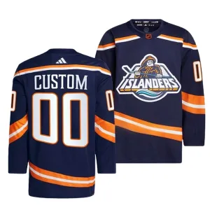 Adidas New York Islanders Pelipaita 2022-2023 Reverse Retro 2.0 Authentic Navy ( Omalla Nimellä )