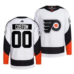 Adidas Philadelphia Flyers Pelipaita 2022-2023 Reverse Retro 2.0 Authentic Valkoinen ( Omalla Nimellä )