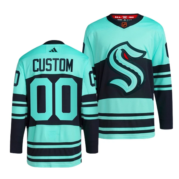 Adidas Seattle Kraken Pelipaita 2022-2023 Reverse Retro 2.0 Authentic Jäänsininen ( Omalla Nimellä ) Adidas Seattle Kraken Pelipaita 2022-2023 Reverse Retro 2.0 Authentic Jäänsininen ( Omalla Nimellä )