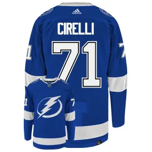 Adidas Tampa Bay Lightning Anthony Cirelli 71Authentic Pelipaita Stanley Cup 2022 Sininen