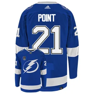 Adidas Tampa Bay Lightning Brayden Point 21 Pelipaita Stanley Cup 2022 Authentic Sininen