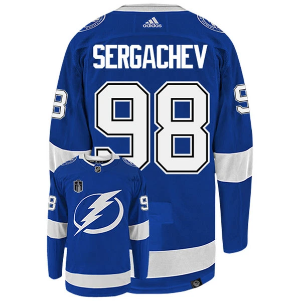 Adidas Tampa Bay Lightning Mikhail Sergachev 98 Pelipaita Stanley Cup 2022 Authentic Sininen Adidas Tampa Bay Lightning Mikhail Sergachev 98 Pelipaita Stanley Cup 2022 Authentic Sininen