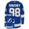 Adidas Tampa Bay Lightning Mikhail Sergachev 98 Pelipaita Stanley Cup 2022 Authentic Sininen