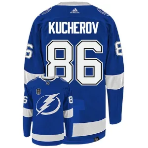 Adidas Tampa Bay Lightning Nikita Kucherov 86 Pelipaita Stanley Cup 2022 Authentic Sininen
