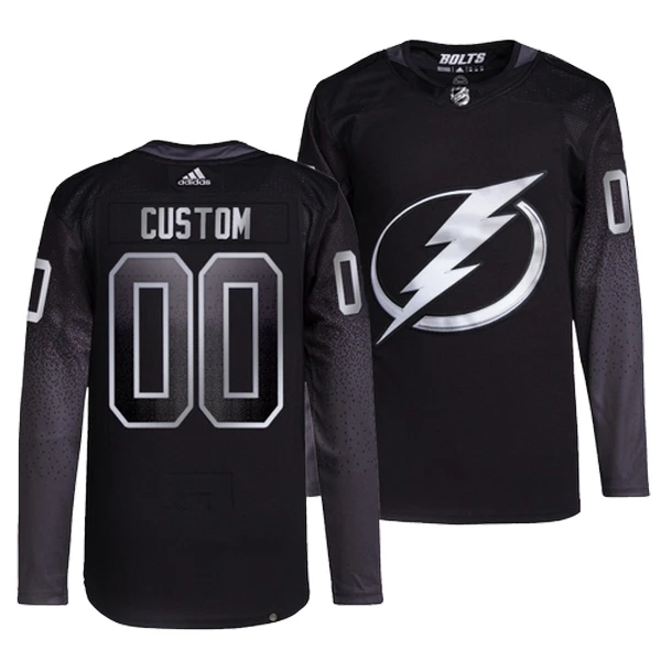 Adidas Tampa Bay Lightning Pelipaita Kolmos Authentic Musta ( Omalla Nimellä ) Adidas Tampa Bay Lightning Pelipaita Kolmos Authentic Musta ( Omalla Nimellä )