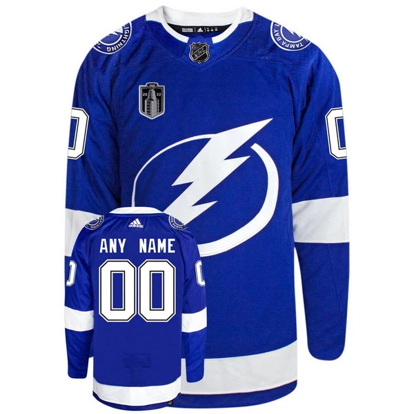 Adidas Tampa Bay Lightning Pelipaita Stanley Cup 2022 Authentic Sininen