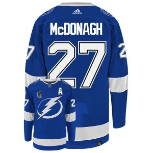 Adidas Tampa Bay Lightning Ryan McDonagh 27 Pelipaita Stanley Cup 2022 Authentic Sininen