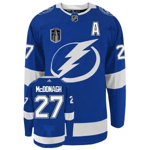 Adidas Tampa Bay Lightning Ryan McDonagh 27 Pelipaita Stanley Cup 2022 Authentic Sininen