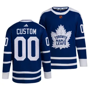 Adidas Toronto Maple Leafs Pelipaita 2022-2023 Reverse Retro 2.0 Authentic Sininen ( Omalla Nimellä )