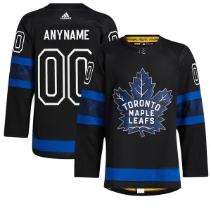 Adidas Toronto Maple Leafs Pelipaita Kolmos Authentic Musta ( Omalla Nimellä )