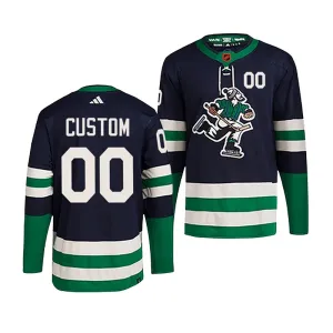Adidas Vancouver Canucks Pelipaita 2022-2023 Reverse Retro 2.0 Authentic Navy ( Omalla Nimellä )