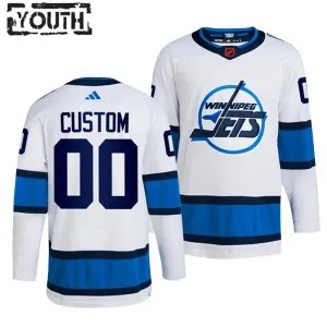 Adidas Winnipeg Jets Lasten Pelipaita 2022-2023 Reverse Retro 2.0 Authentic Valkoinen ( Omalla Nimellä )