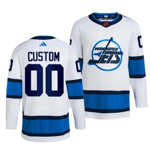 Adidas Winnipeg Jets Pelipaita 2022-2023 Reverse Retro 2.0 Authentic Valkoinen ( Omalla Nimellä )