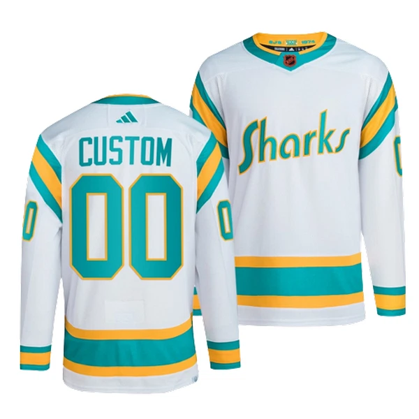 San Jose Sharks Pelipaita 2022-2023 Reverse Retro 2.0 Authentic Valkoinen ( Omalla Nimellä ) San Jose Sharks Pelipaita 2022-2023 Reverse Retro 2.0 Authentic Valkoinen ( Omalla Nimellä )